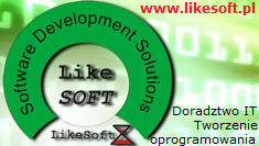 LikeSoft
  Kompleksowa obsługa informatyczna 
  Doradztwo z Zakresu IT, 
  Tworzenie oprogramowania, 
  Strony www